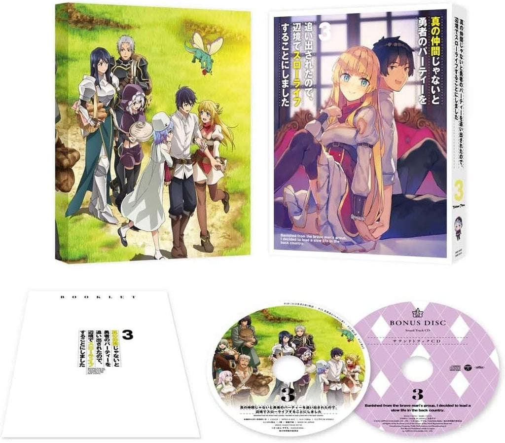Blu-ray Banished from the Heros Party Vol.3 Soundtrack CD Booklet Japan