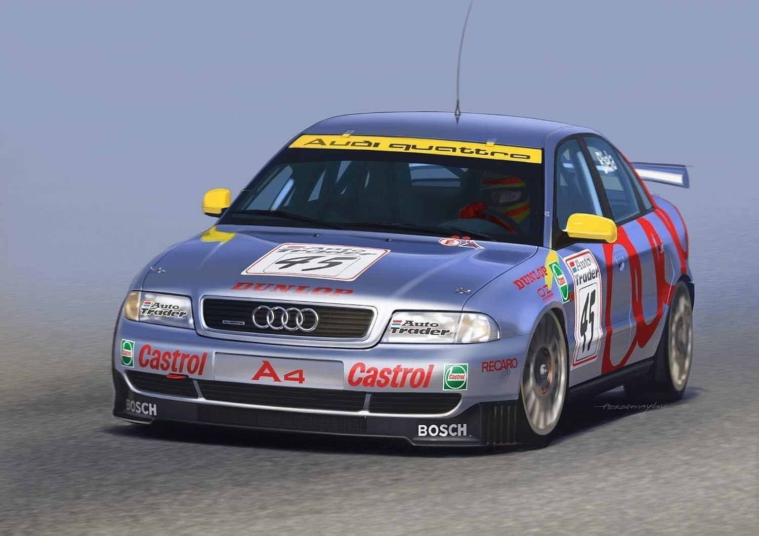 Platz PN24035 1/24 Racing Series A4 Quattro 1996 BTCC Champion Plastic Model NEW