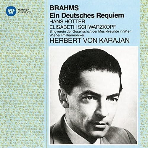 CD New Karajan/VPO Brahms Ein Deutsches Requiem Schwarzkopf Jp. OBI