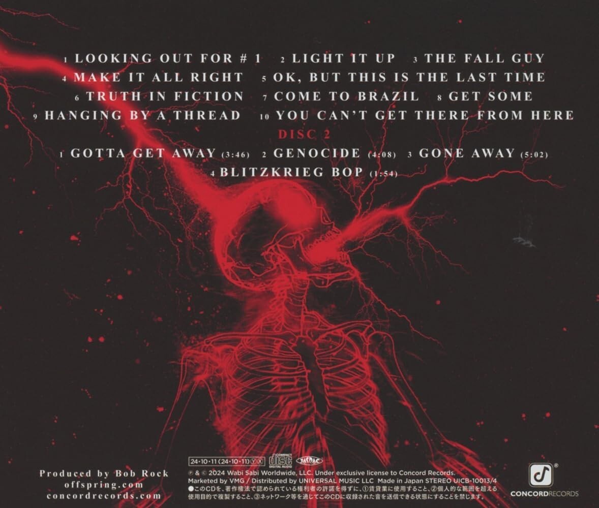 New OFFSPRING SUPERCHARGED WITH BONUS TRACK JAPAN 2 SHM CD