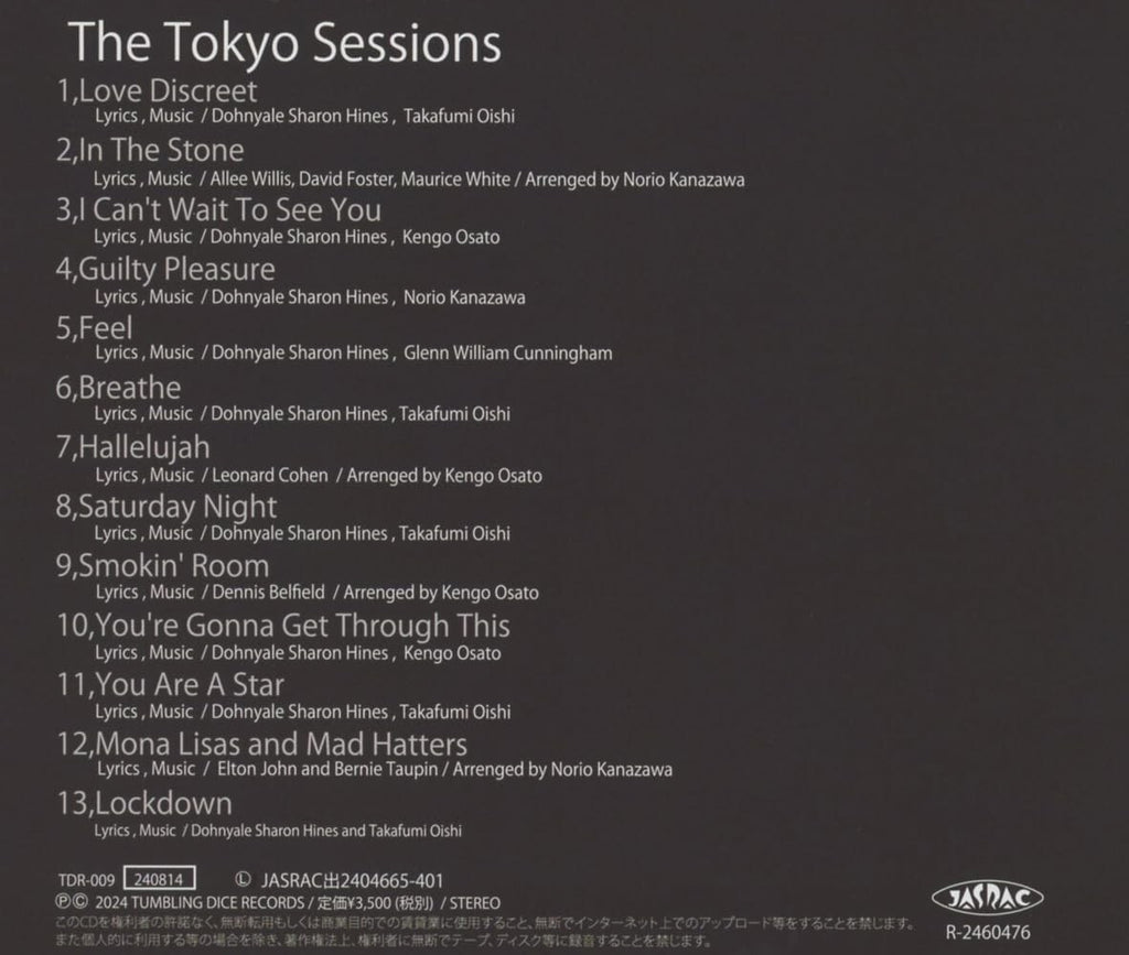 DENI HINES DENI HINE THE TOKYO SESSIONS Japan Music CD New