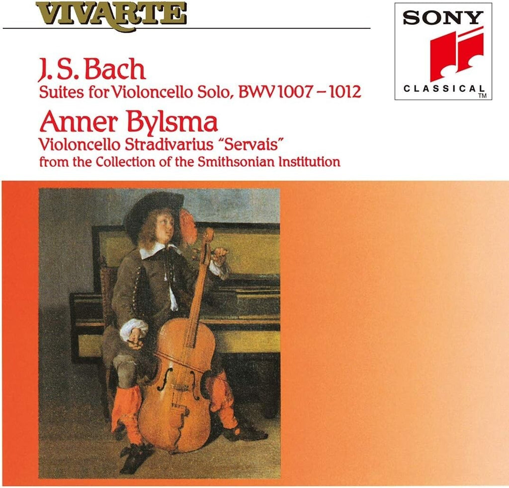 New Anner Bylsma 2CD(SACD-Hybrid) Bach 6 Suites A Violoncello Solo 1992 Rec OBI