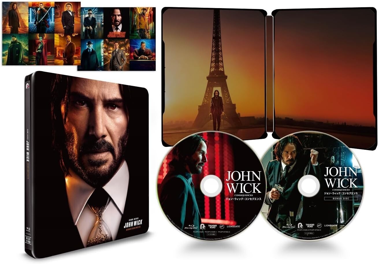 Blu-ray John Wick: Consequence Collectors Edition Steelbook From Japan