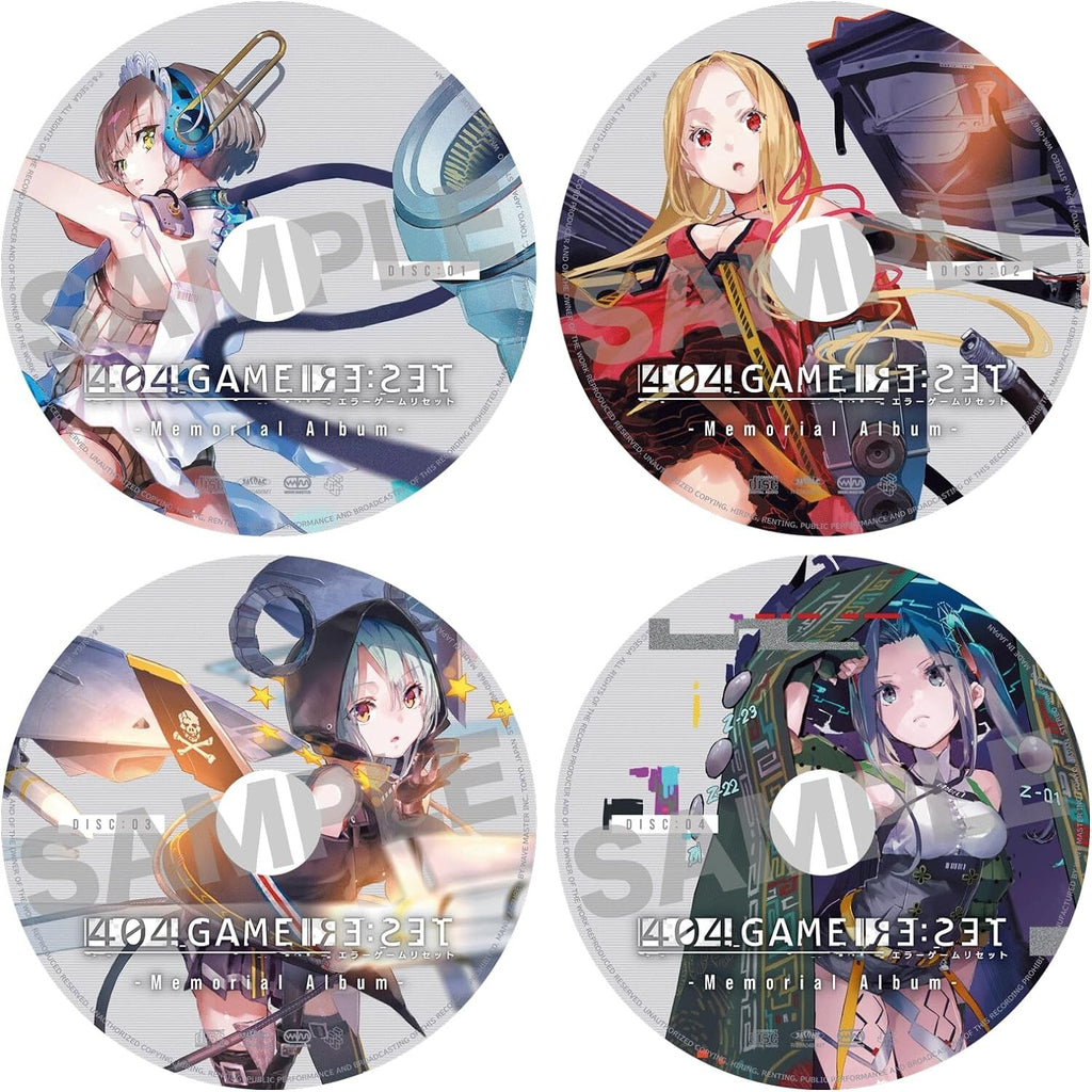 404 GAME RE:SET Error Game Reset Memorial Album 4 CD Japan WM-0866 new
