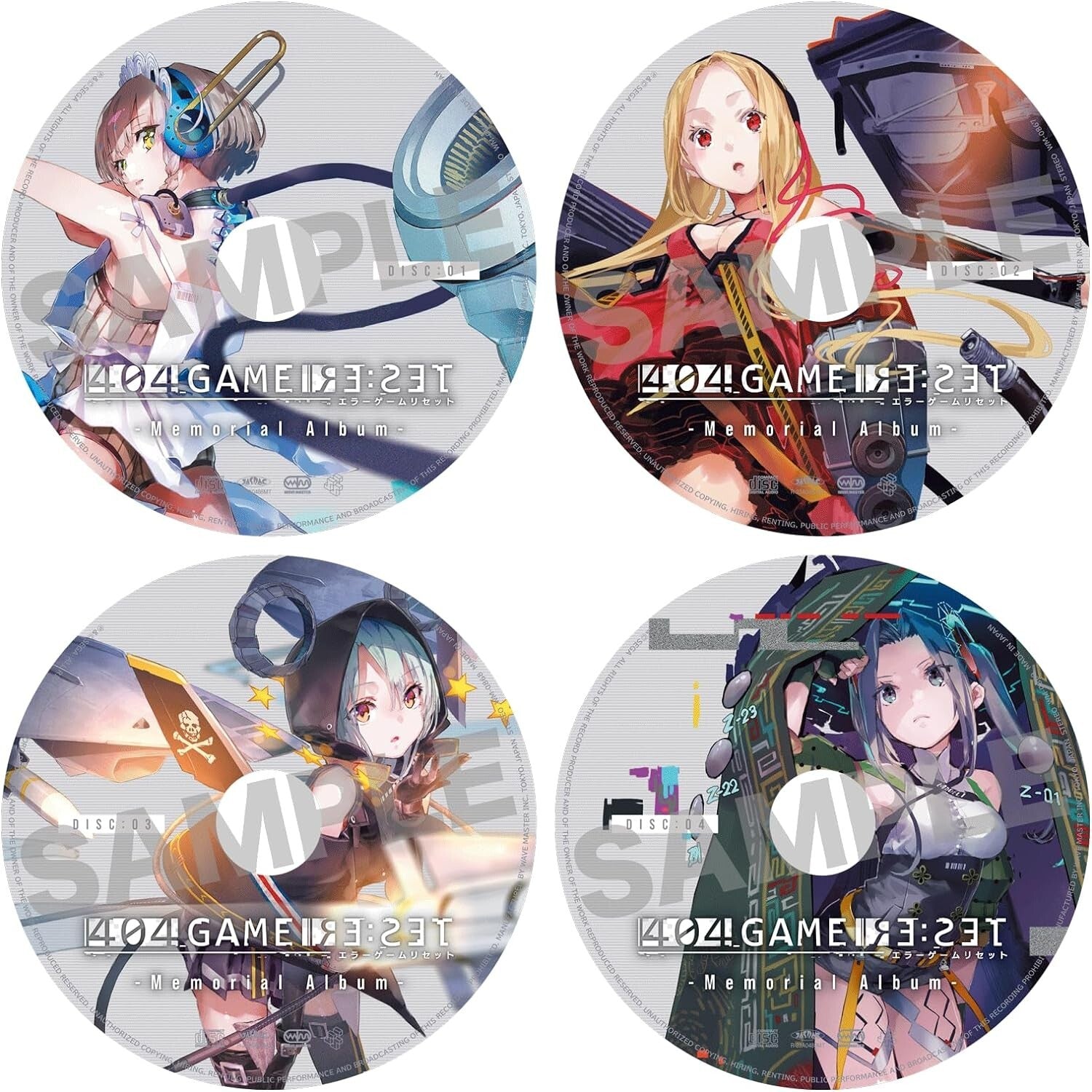 404 GAME RE:SET Error Game Reset Memorial Album 4 CD Japan WM-0866 new