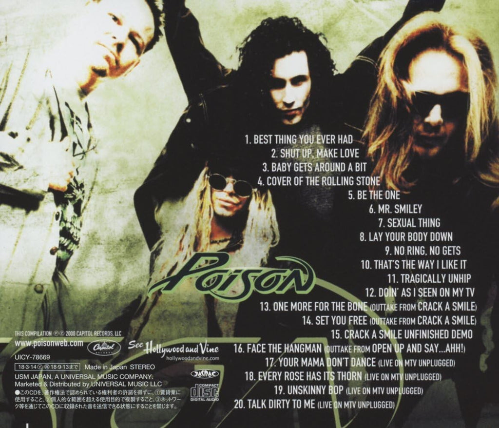 Poison Crack a Smile...and More! Japan Music CD New