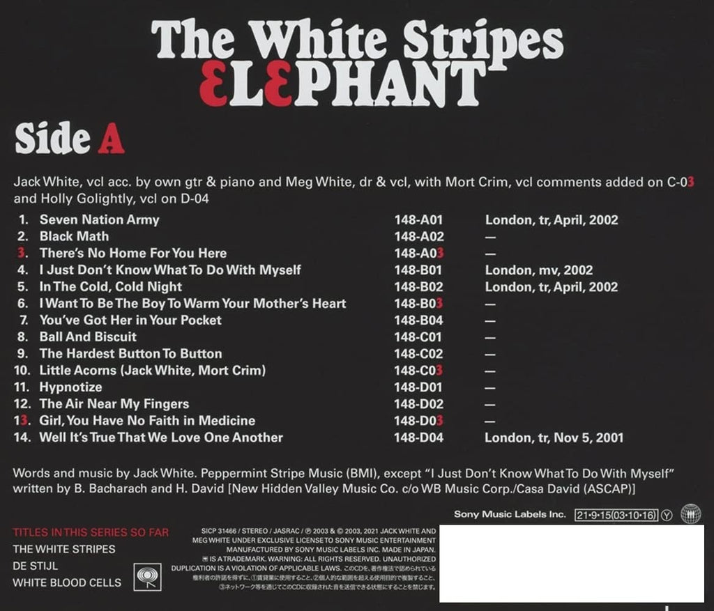 CD New The White Stripes Elephant Blu-spec CD2 from Japan