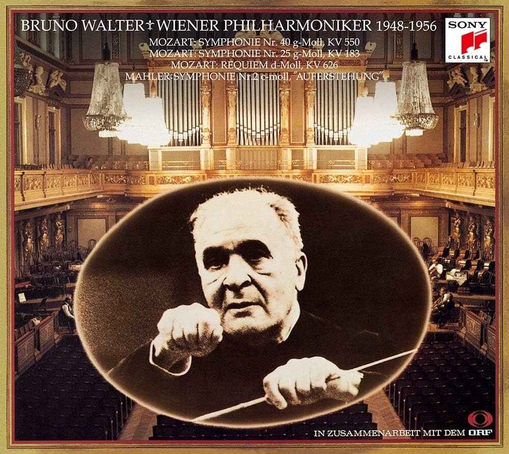 Bruno Walter Hybrid Mozart Sym.No.25,40,Requiem/Mahler Sym.No.2 Vienna OBI new