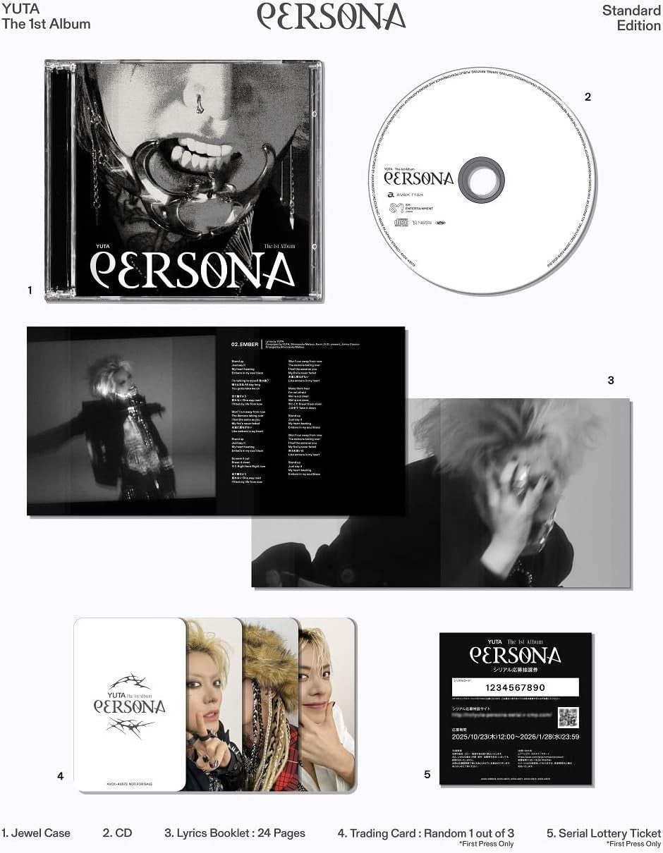 YUTA PERSONA JAPAN CD+PHOTOCARD Standard edition NEW
