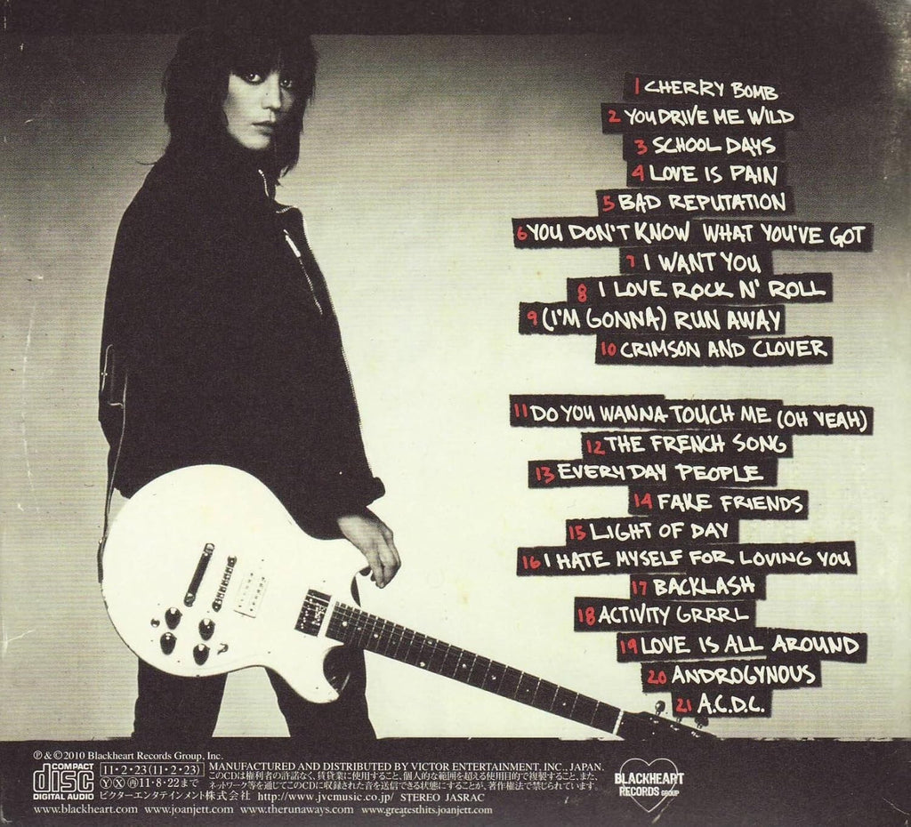 New JOAN JETT & THE BLACKHEARTS-GREATEST HITS-JAPAN CD BONUS TRACK