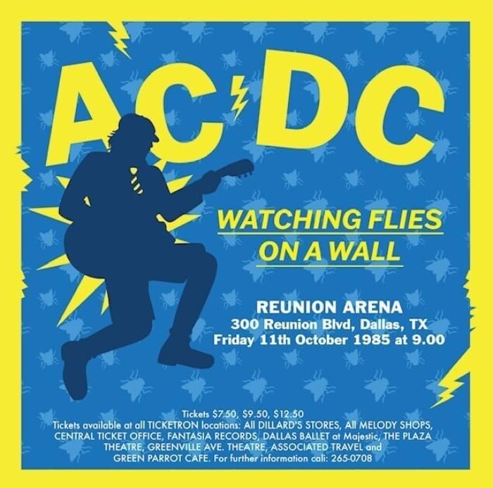 CD AC/DC Watching Frights on a Wall Reunion Arena, Dallas TX 1985  From Japan