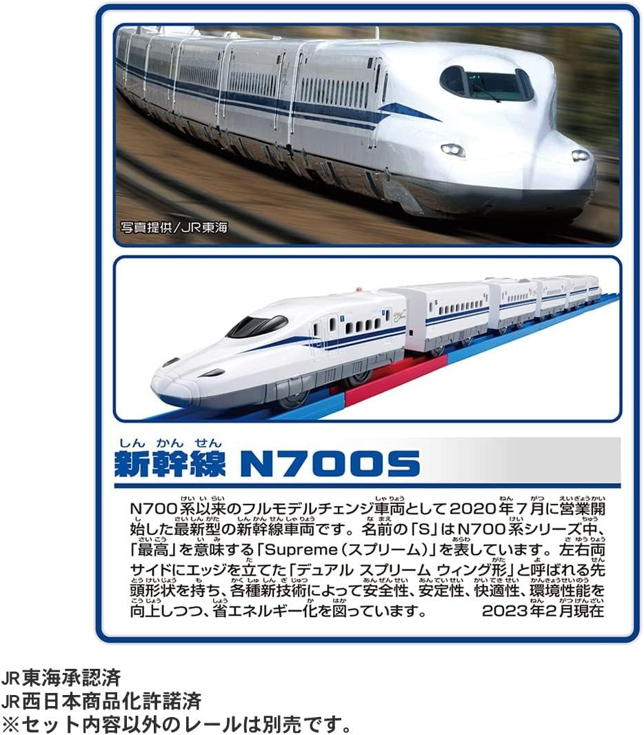 TAKARA TOMY Plarail Connect a lot! Change speed with rails! Shinkansen N700S NEW
