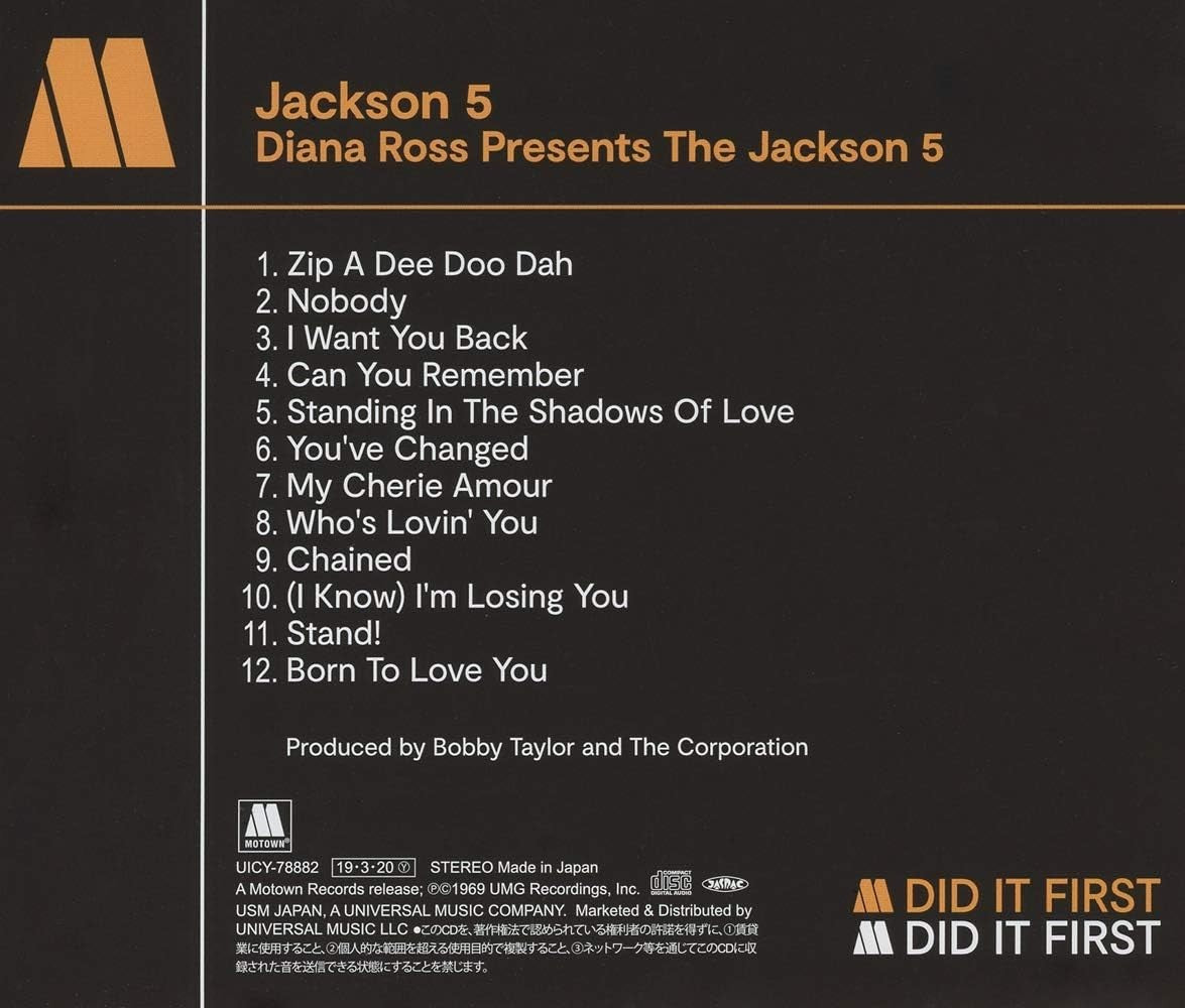 The Jackson 5 CD Diana Ross Presents The Jackson 5 Japan OBI NEW