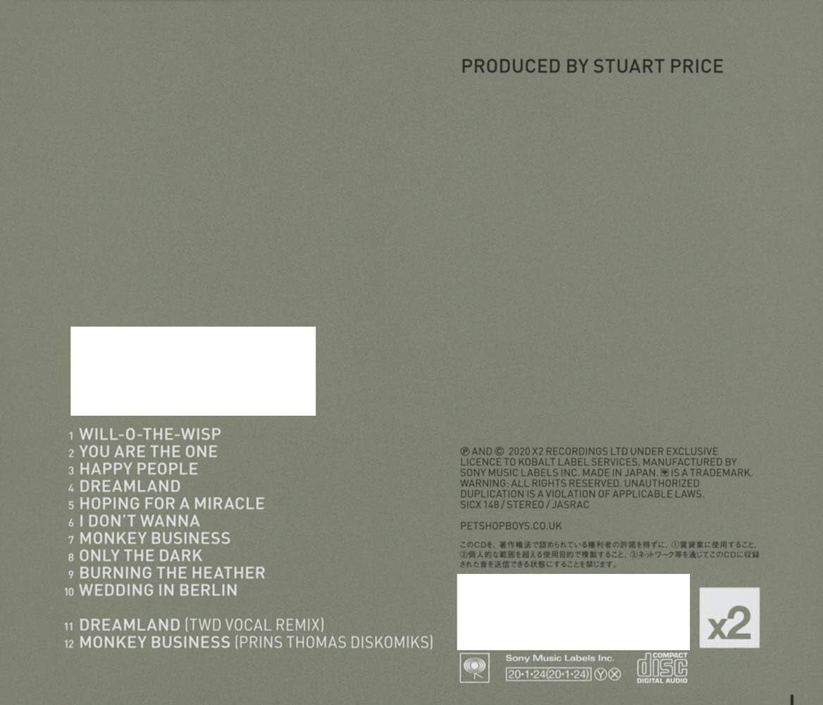 PET SHOP BOYS HOTSPOT WITH 2 BONUS TRACKS FOR JAPAN ONLY 2020 CD NEW