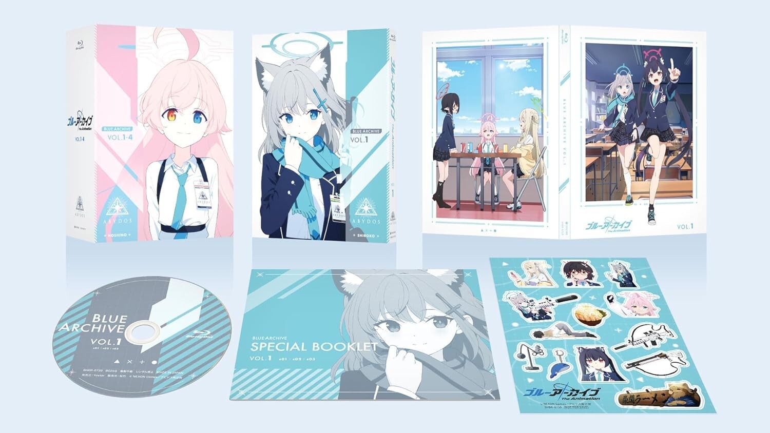 Blue Archive The Animation Vol.1 Blu-ray Booklet Japan English New