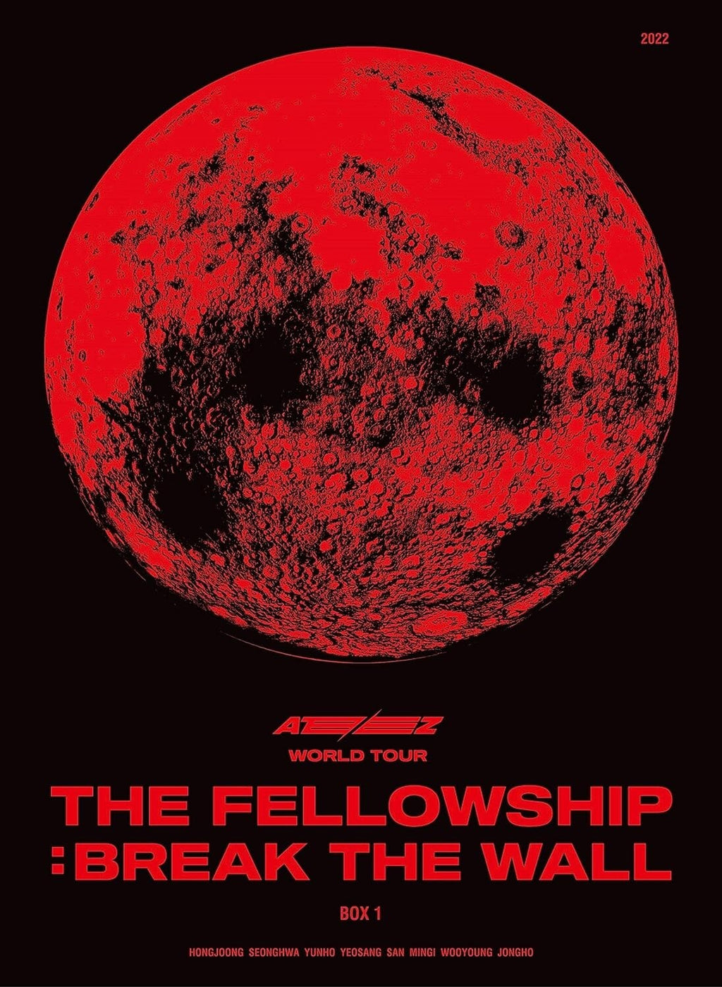 ATEEZ WORLD TOUR [THE FELLOWSHIP : BREAK THE WALL] BOX 1 Blu-ray Card Japan New