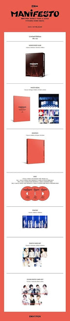 New Blu-ray ENHYPEN WORLD TOUR MANIFESTO in JAPAN... Ltd. Ed. Japanese/Korean