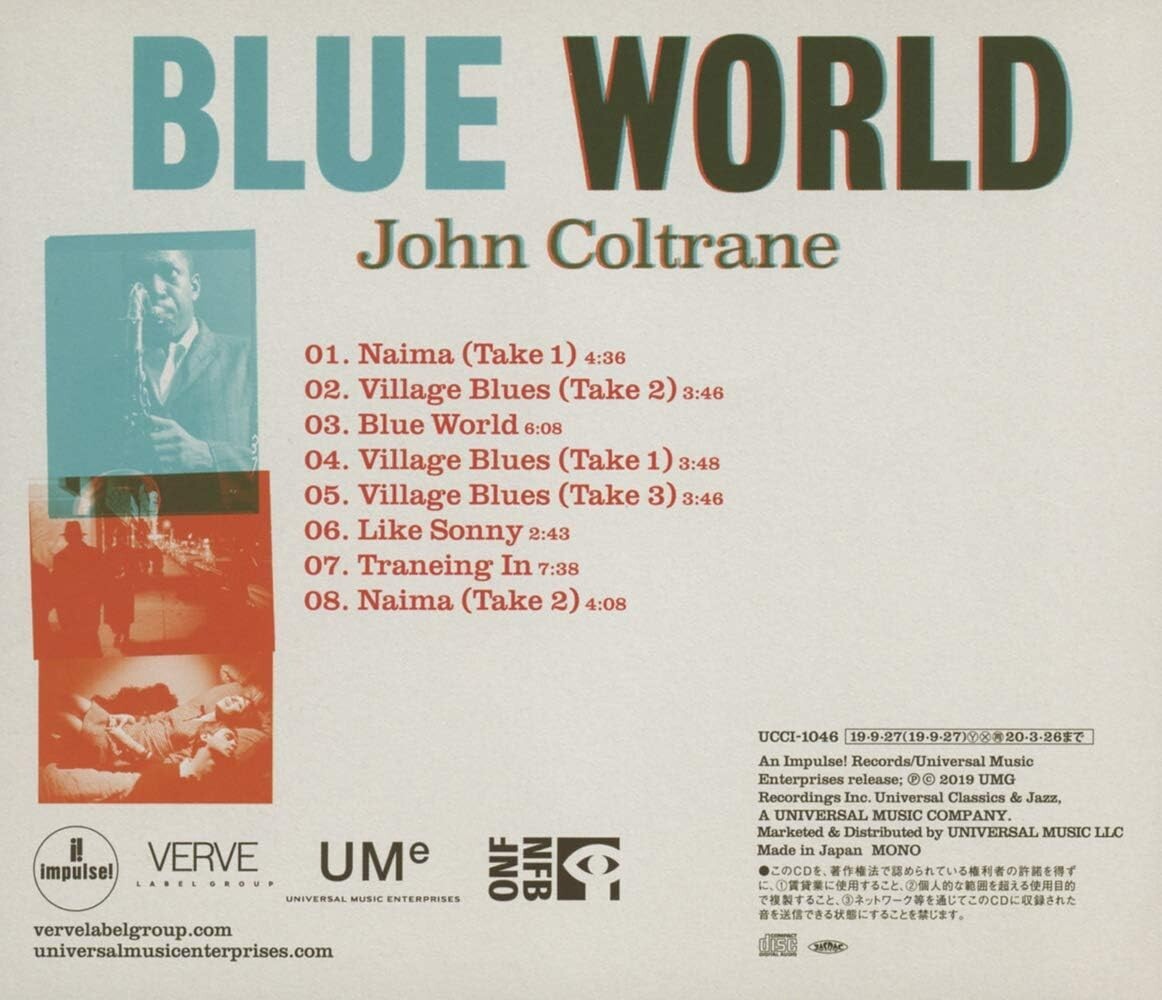 John Coltrane Blue World - The Lost Soundtrack (SHM-CD) Japan Music CD New