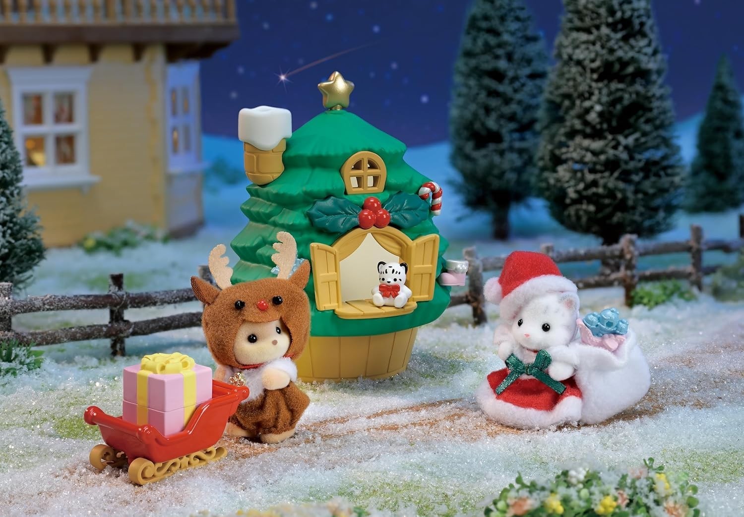 Sylvanian Families Seasonal [Baby Santas Christmas Tree House] SE-214 ST NEW