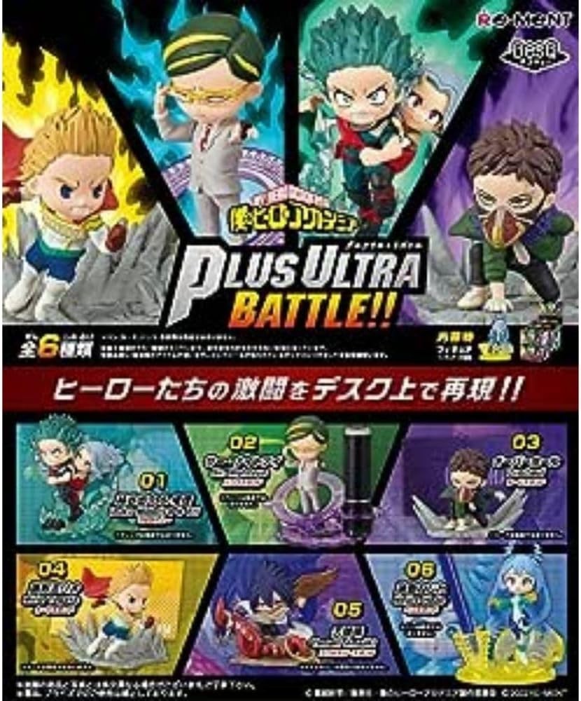 Re-Ment My Hero Academia DesQ Plus Ultra Battle!! Complete Set Miniature Figure