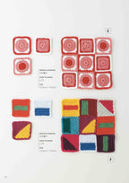 Enjoy crocheting geometric patterns with triangle, square, and circle motifs JP