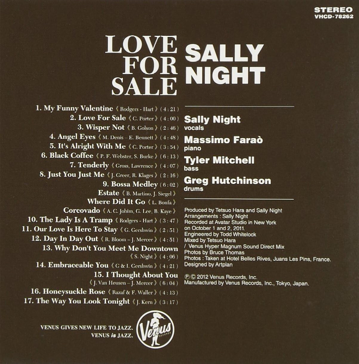 CD Sally Night Jazz Vocal Love For Sale Paper Sleeve Japan OBI E