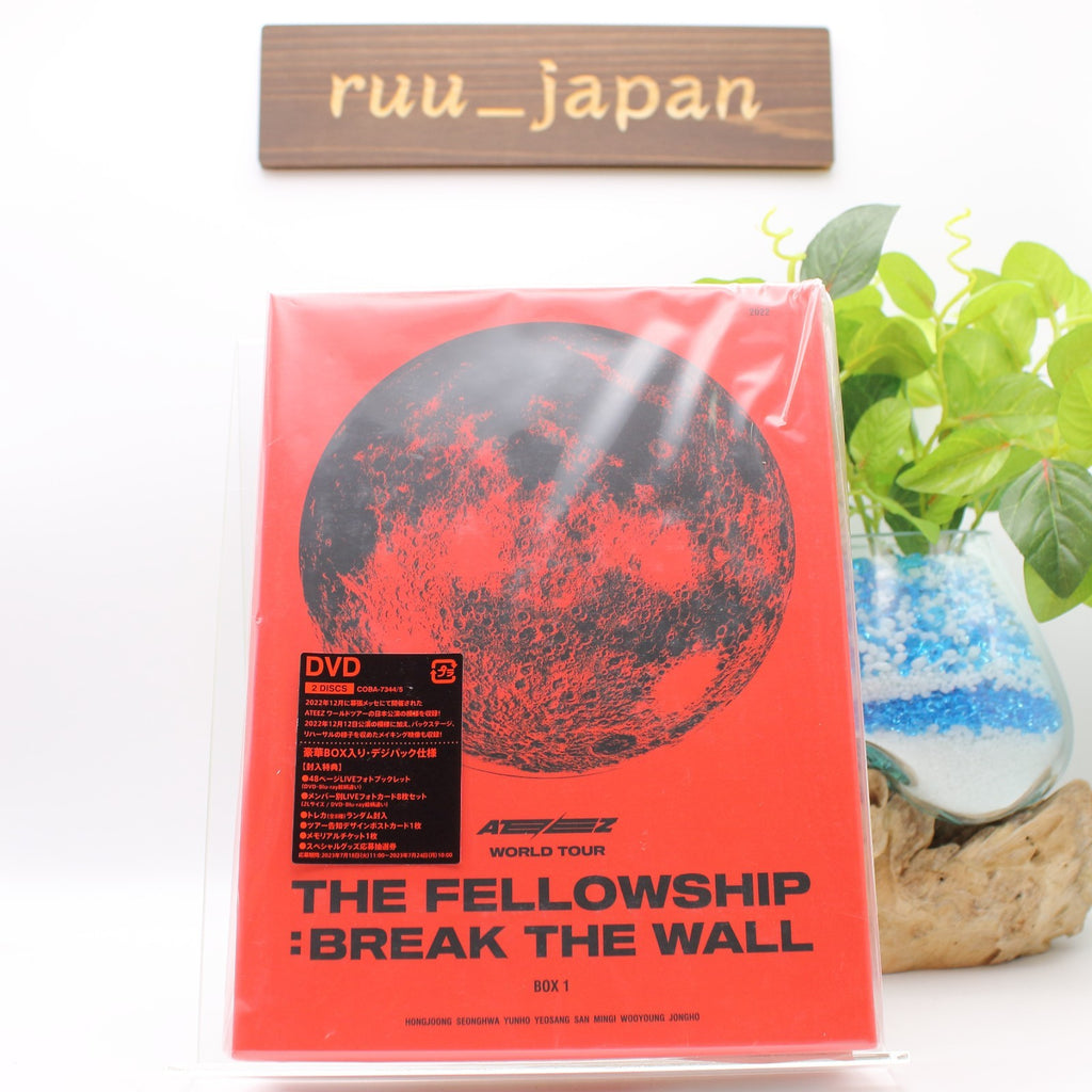 ATEEZ WORLD TOUR [THE FELLOWSHIP : BREAK THE WALL] BOX 1 DVD Photobook Japan NEW