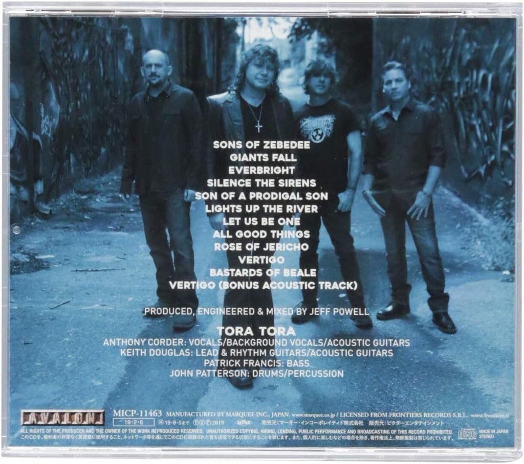 New 2019 TORA TORA BASTARDS OF BEALE with Bonus Track JAPAN CD