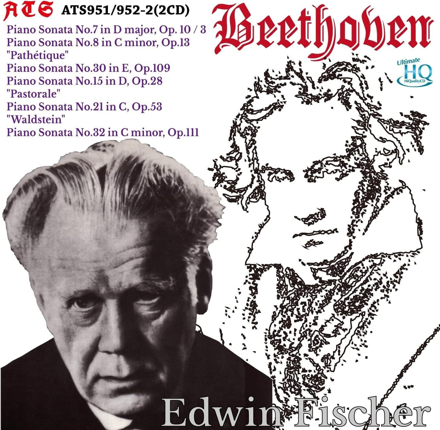 Edwin Fischer Beethoven Piano Sonatas 2 UHQCD JAPAN NEW