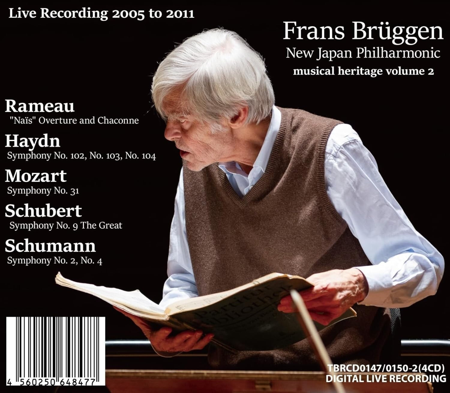 Frans Bruggen New Japan Phil Rameau Haydn Mozart Schubert Schumann new