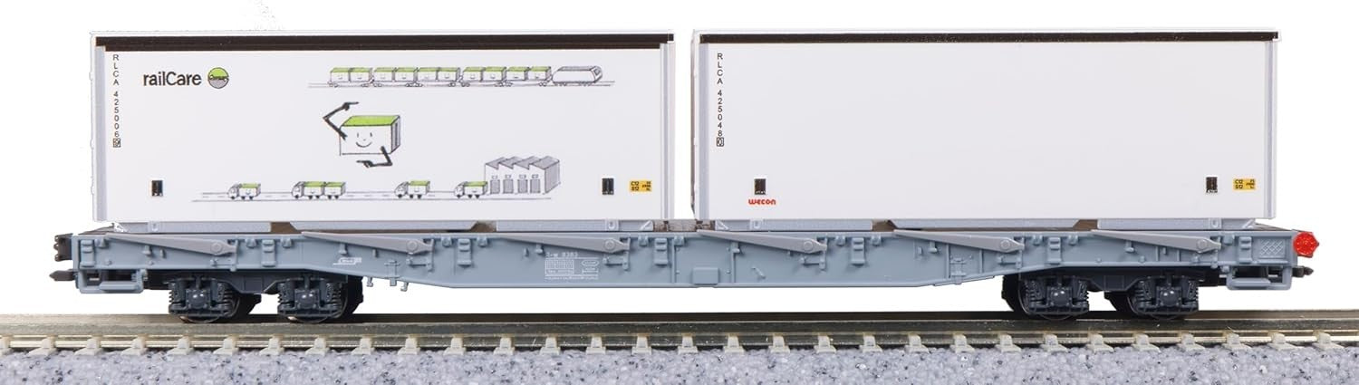 Kato RhB Rw Bogie Stake Wagon Set (4) w/Container Load VI K10-1892 N Gauge NEW