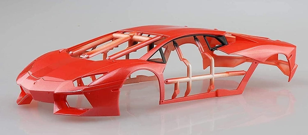 AOSHIMA 1/24 Pre-painted Model Series 2011 Lamborghini Aventador Orange NEW