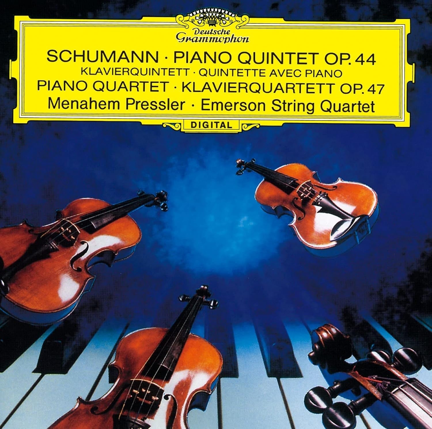 CD New Pressler Piano Emerson SQ Schumann Quintet/Quartet Op.44/47 Jp OBI