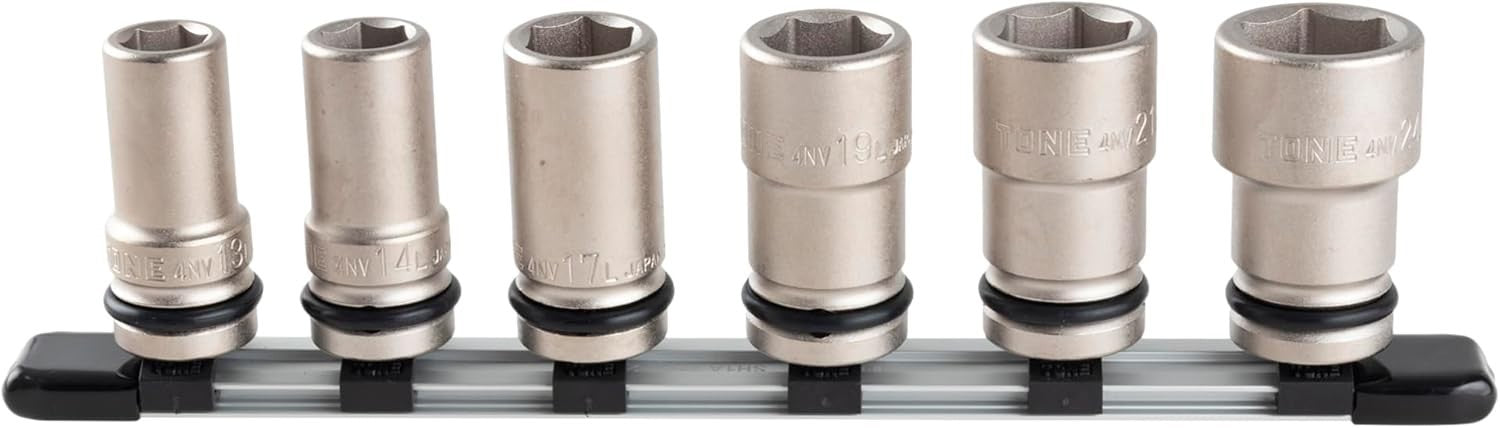 Tone HNV406L Long Impact Socket Set with Holder 12.7mm 1/2&quot Drive New