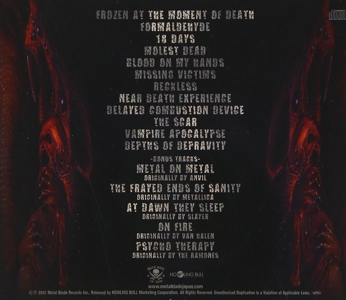 New SIX FEET UNDER-UNDEAD-JAPAN CD BONUS TRACK