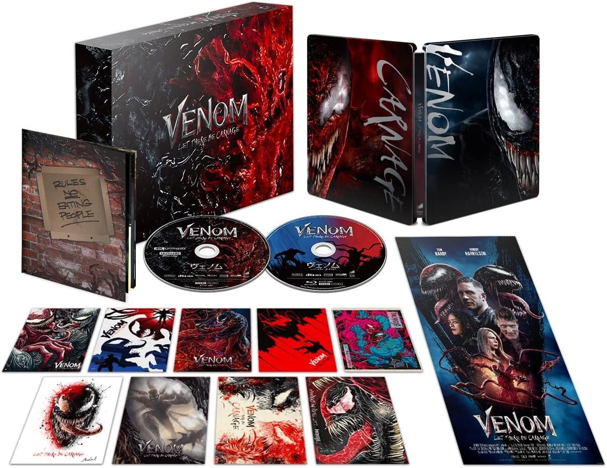 Venom Let There Be Carnage Limited Premium Steelbook Blu-ray 4K ULTRA HD Japan