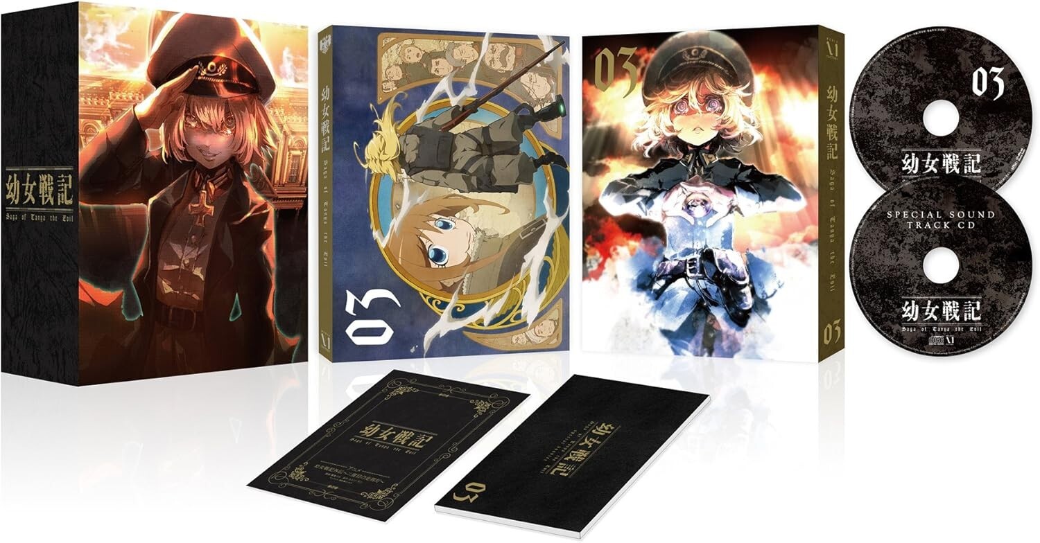 New Saga of Tanya the Evil Youjo Senki Vol.3 OST CD Booklet Manga Box Blu-ray