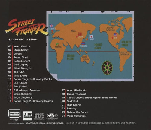 (JAPAN) OST CD Street Fighter original soundtrack New