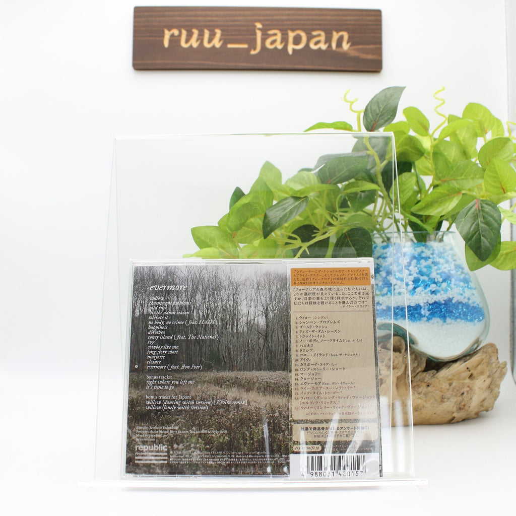 TAYLOR SWIFT Evermore with Mini Poster Bonus Track CD Japan NEW