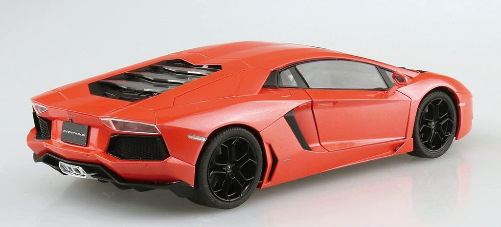 AOSHIMA 1/24 Pre-painted Model Series 2011 Lamborghini Aventador Orange NEW