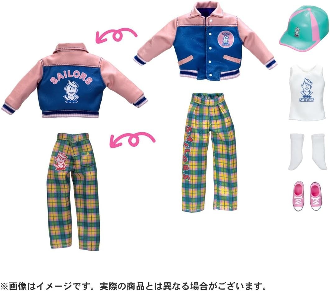 Takara Tomy Licca-chan Doll  Retro Rica  Sailors  Stadium Jun Fashion NEW