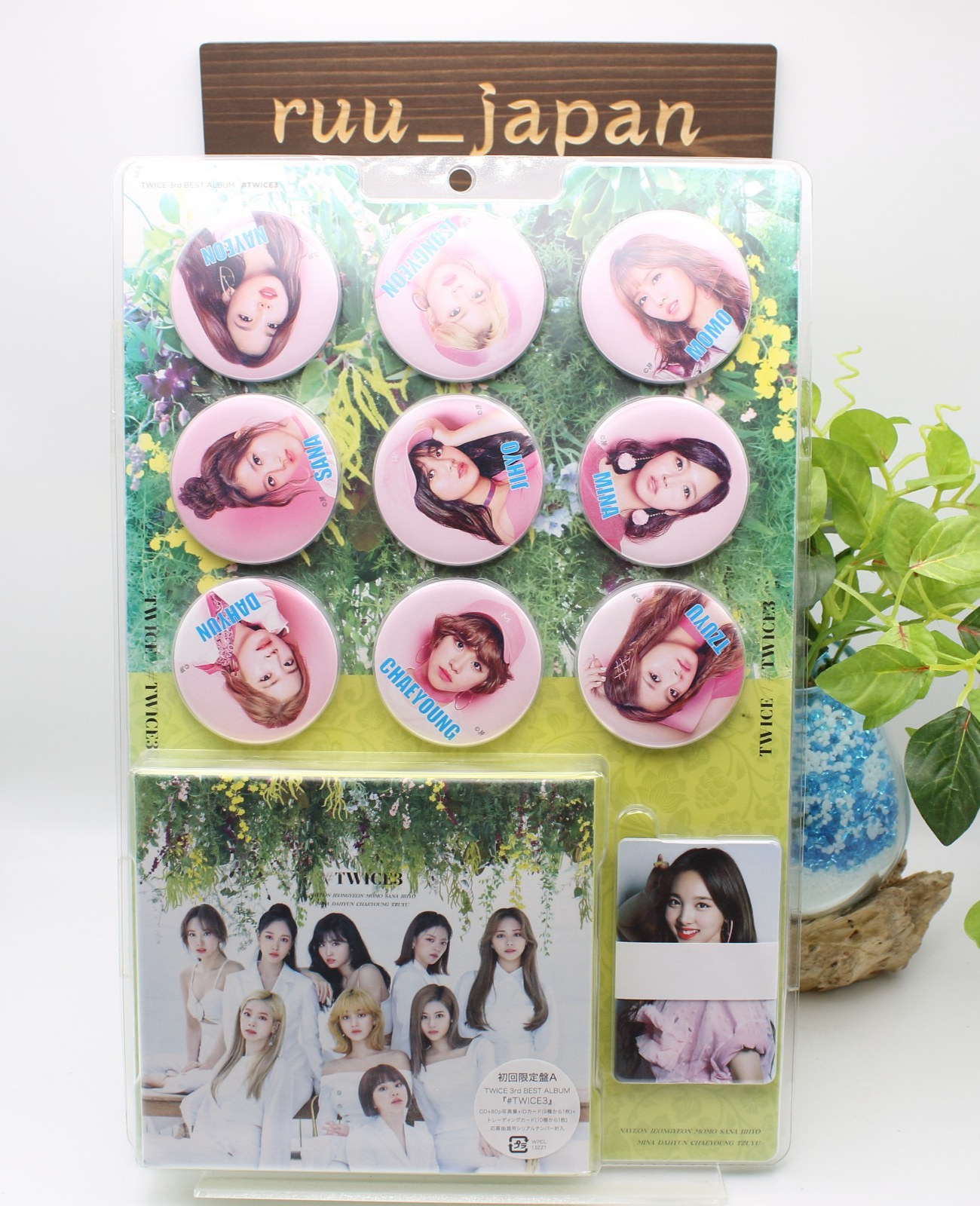TWICE First Limited Edition Type A CD Photobook Card Can Badge Japan New