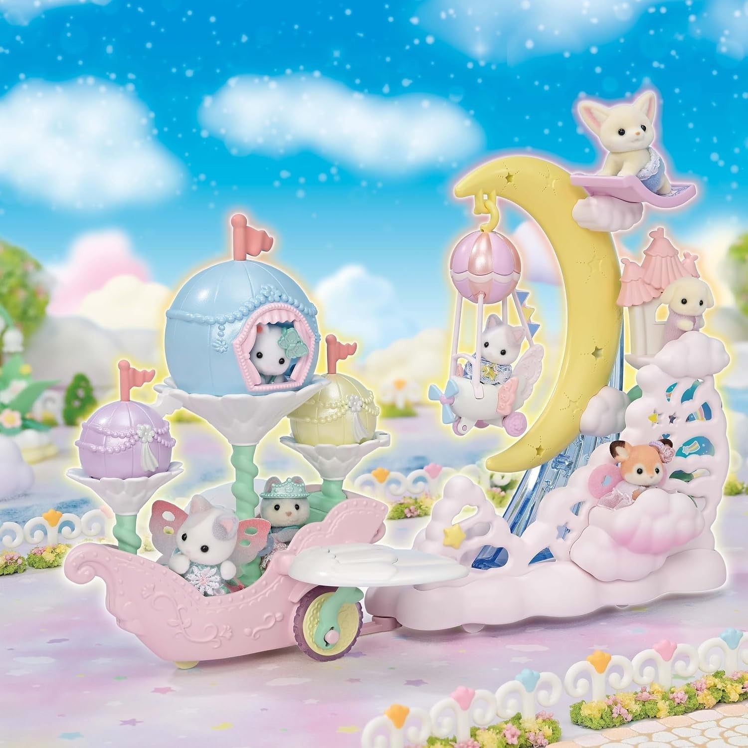 Sylvanian Family Yuenchi Attraction [Sky Moon Light Parade Set] F-39 ST Mark NEW