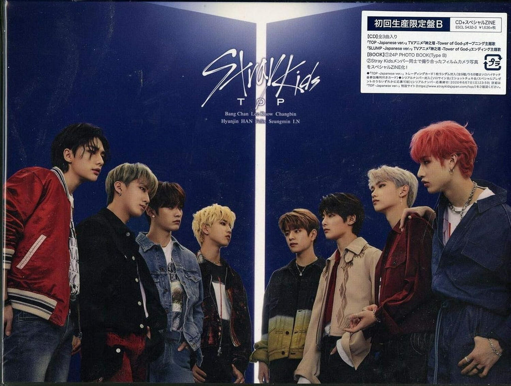 STRAY KIDS-TOP -JAPANESE VER (TYPE-B)-JCD+BOOK New Japan