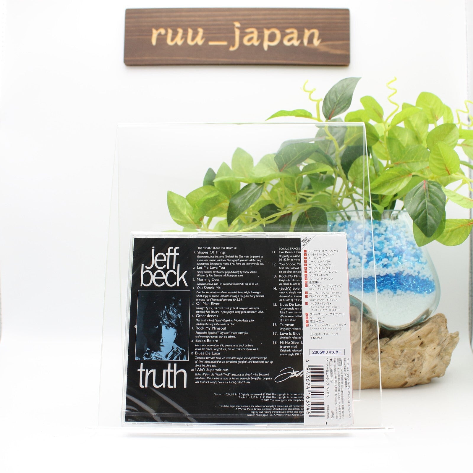 Jeff Beck Truth Japan Music CD Bonus Track NEW