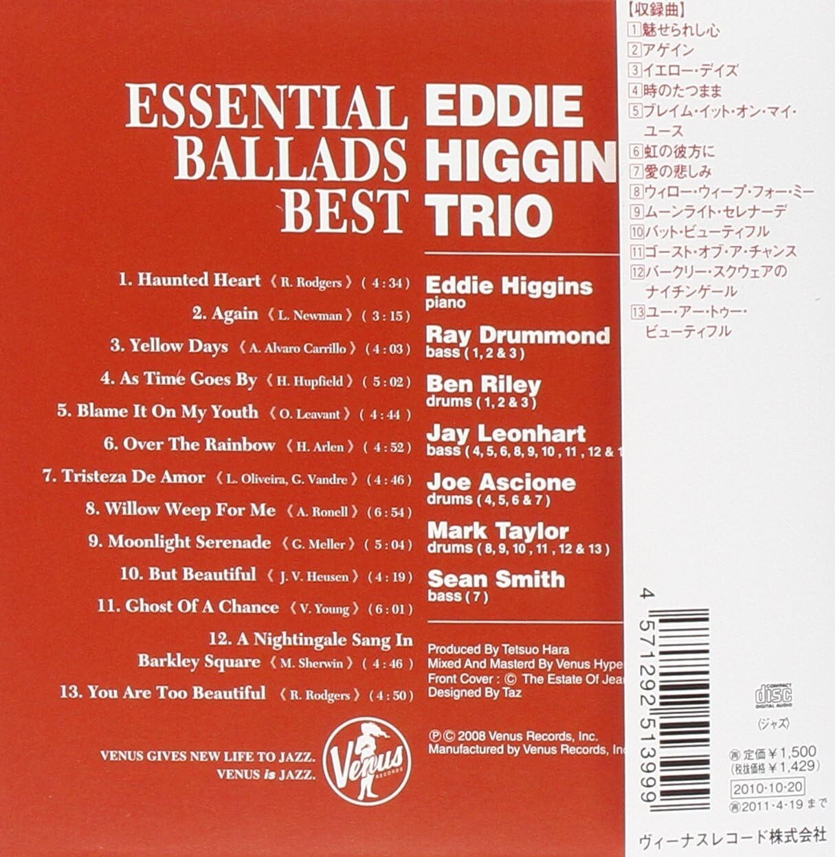 Eddie Higgins Trio Jazz SEALED CD Essential Ballads Best Paper Sleeve Japan NEW