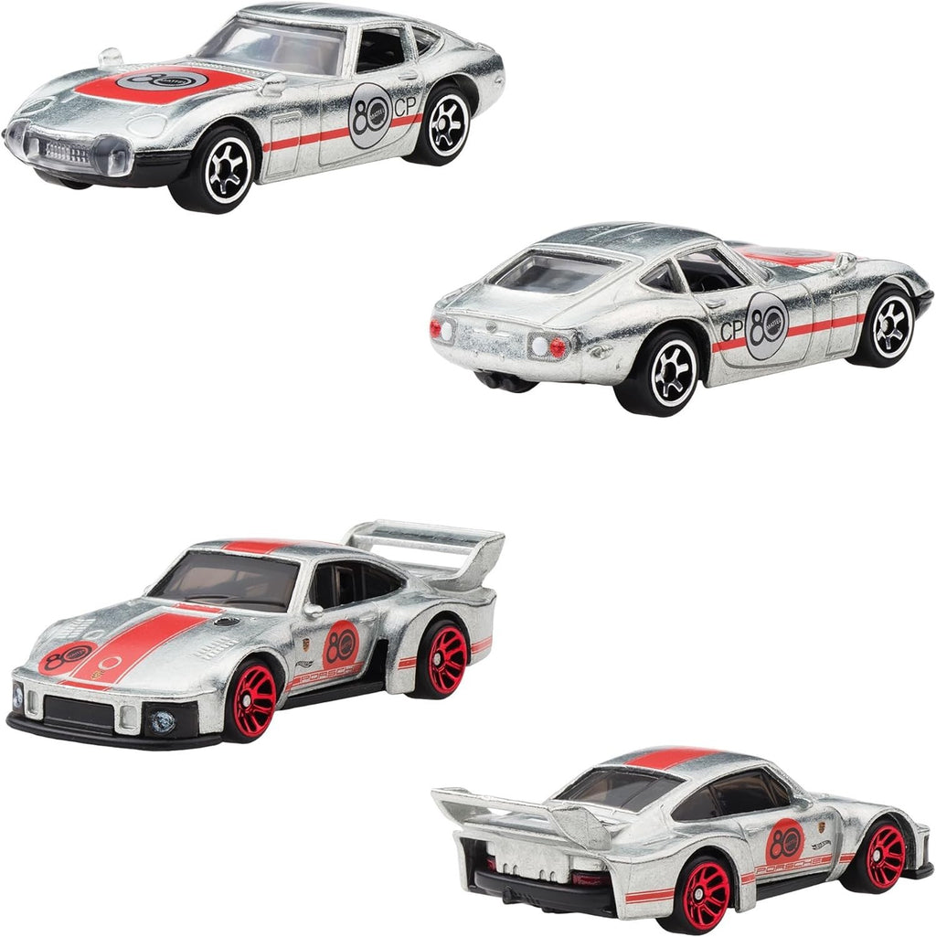 Hot Wheels Mattel 80th Anniversary 7-Pack Vehicle Toys 7 Mini Cars Metal NEW