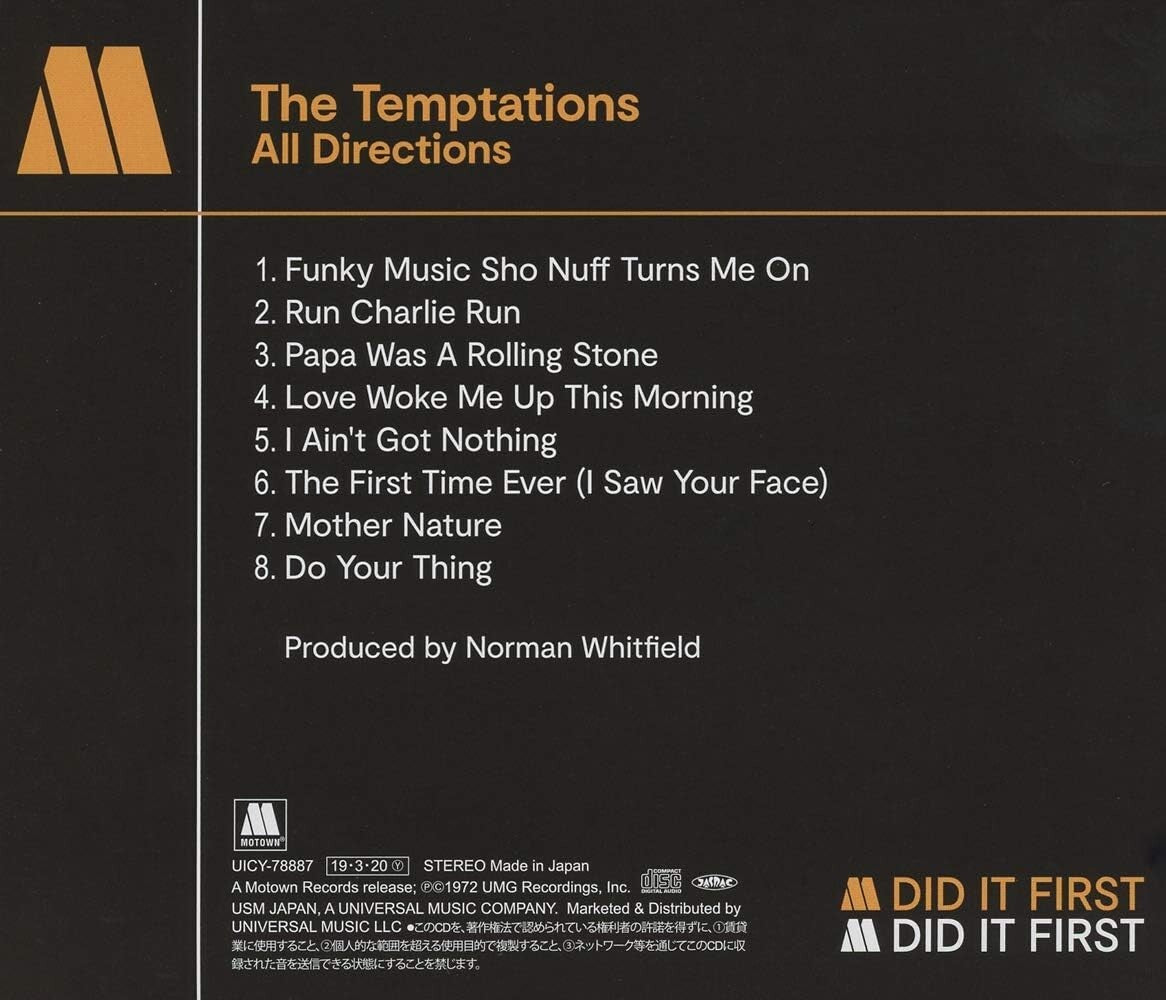 CD New All Directions Limited Edition The Temptations Motown 60th Anniv.