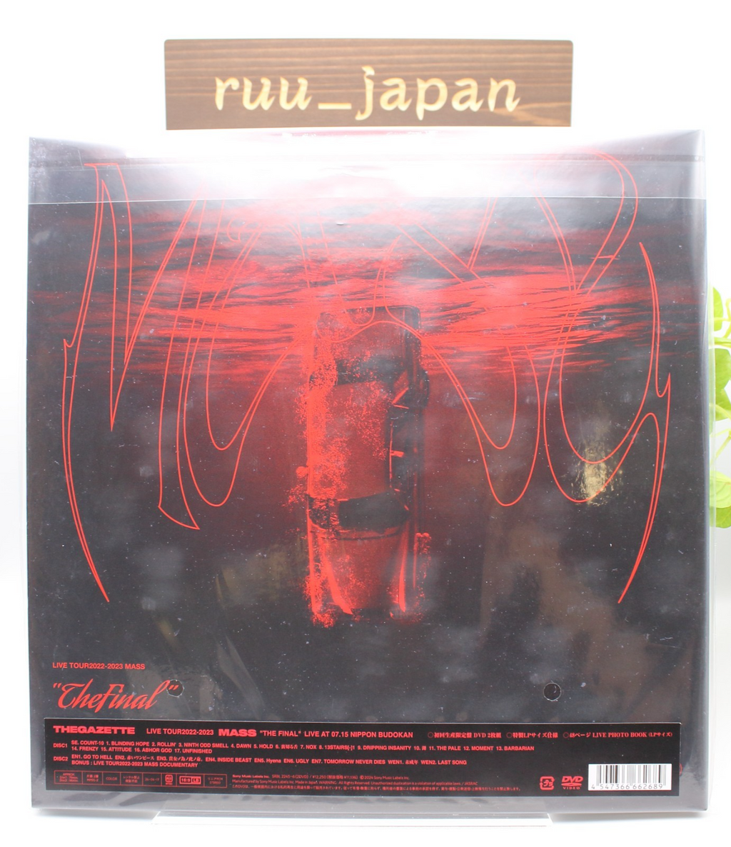 the GazettE LIVE TOUR2022-2023 MASS THE FINAL LIVE 2DVD Limited Edition New