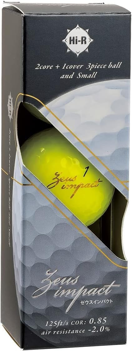 Kasco Zeus Impact 3 Golf Ball Yellow NEW